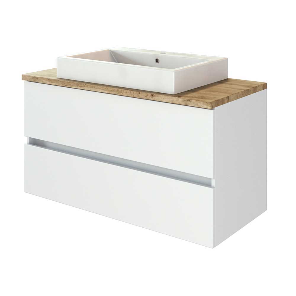 Möbel Badezimmer Set in Weiß - Misbonas (vierteilig)