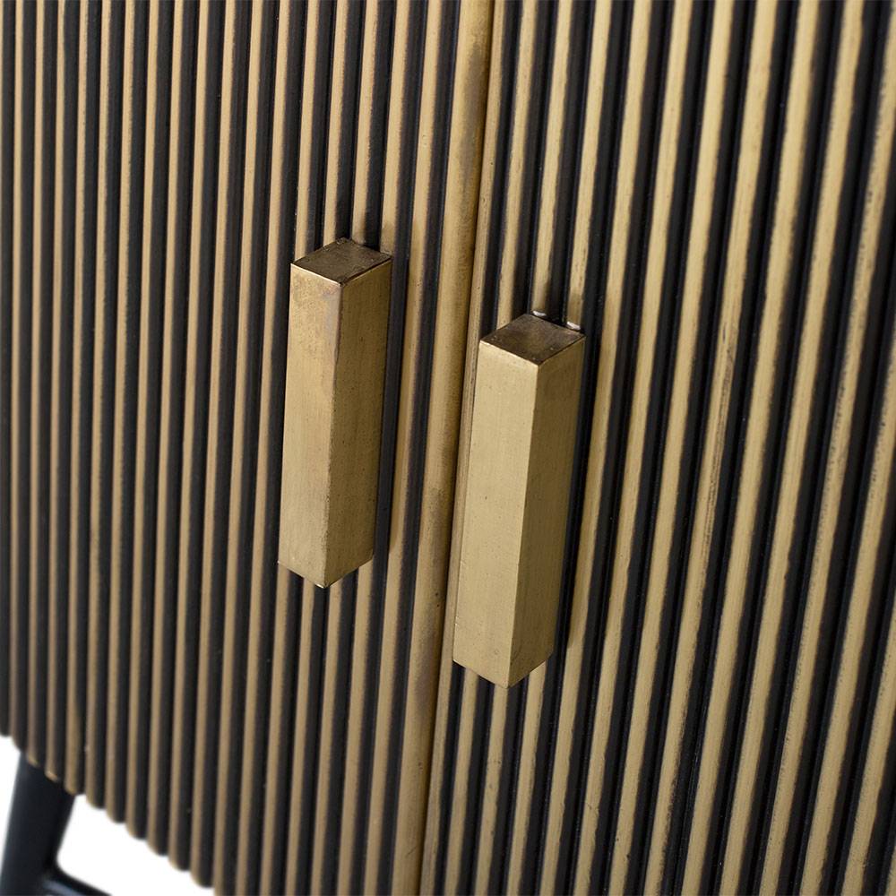 4-türiges Sideboard mit Marmor Platte - Hayato