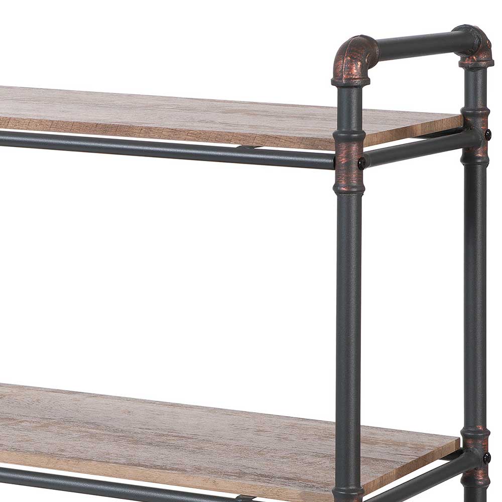Regal aus Eisen Rohren mit MDF Böden - Nenvia