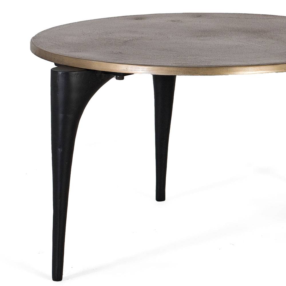 Couchtisch Duo in Gold mit Schwarz - Jionalla (zweiteilig)
