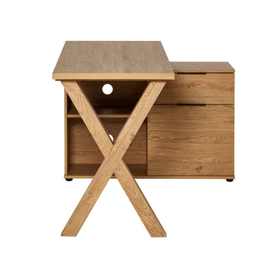 Home Office Arbeitstisch mit Seitenschrank - Elta