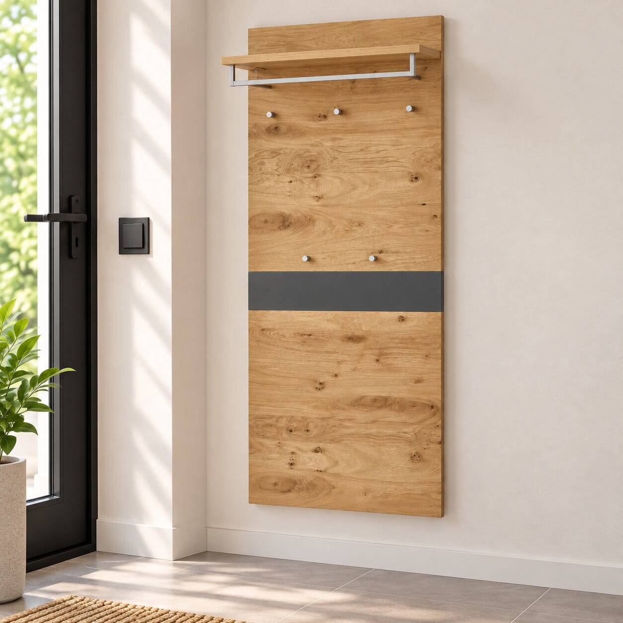 Garderobenpaneel 80x183x27 cm - Arturus