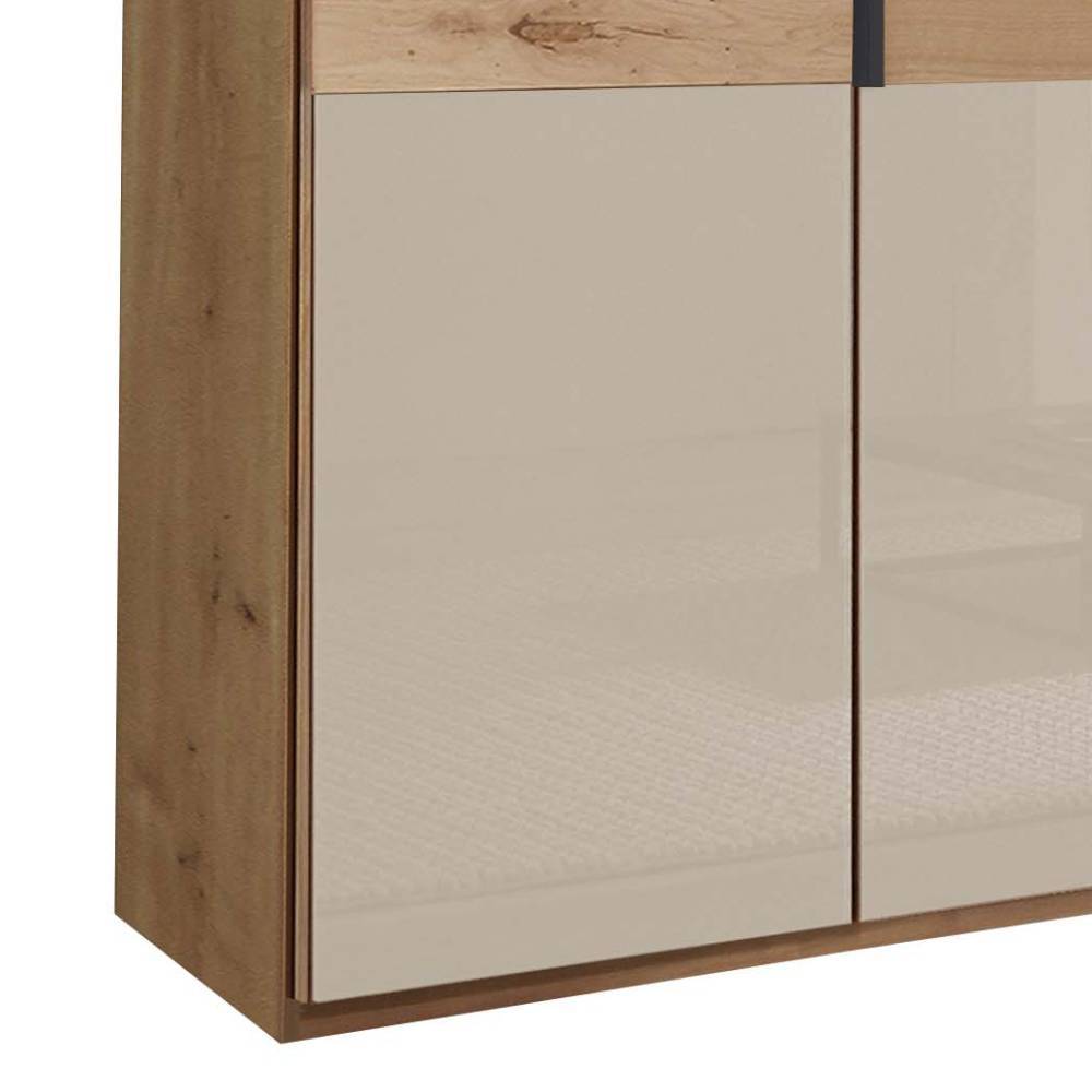 3-türiger Kleiderschrank mit Glasfront - Nikoba