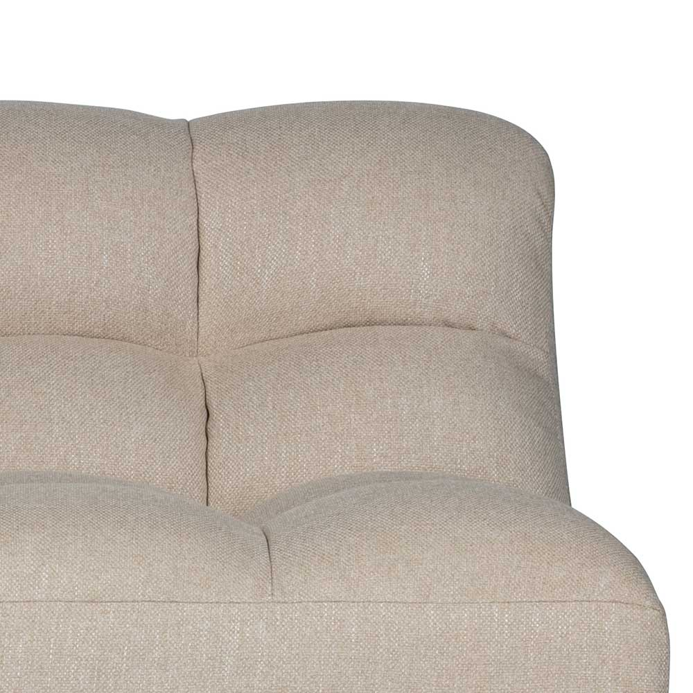 Design Zweisitzer Sofa ohne Armlehnen in Beige - Verolia