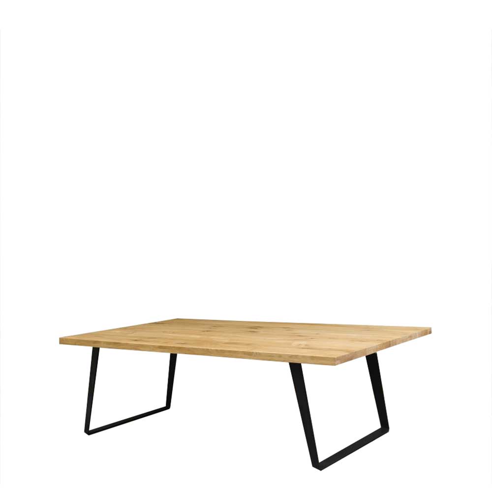 Tisch mit U-Füßen & Holzplatte - Oceano