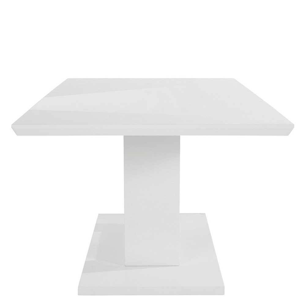 Hochglanz Tisch mit V Säulen-Fußgestell - Asta