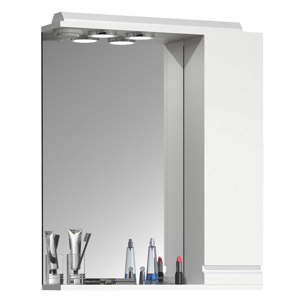 Badezimmerspiegel mit Seitenschrank und Ablage - Departo