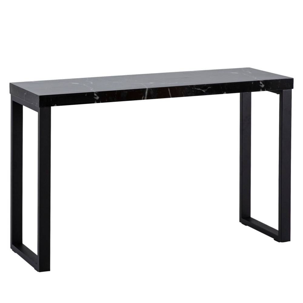 Marmoroptik Konsolentisch in Schwarz - Libero