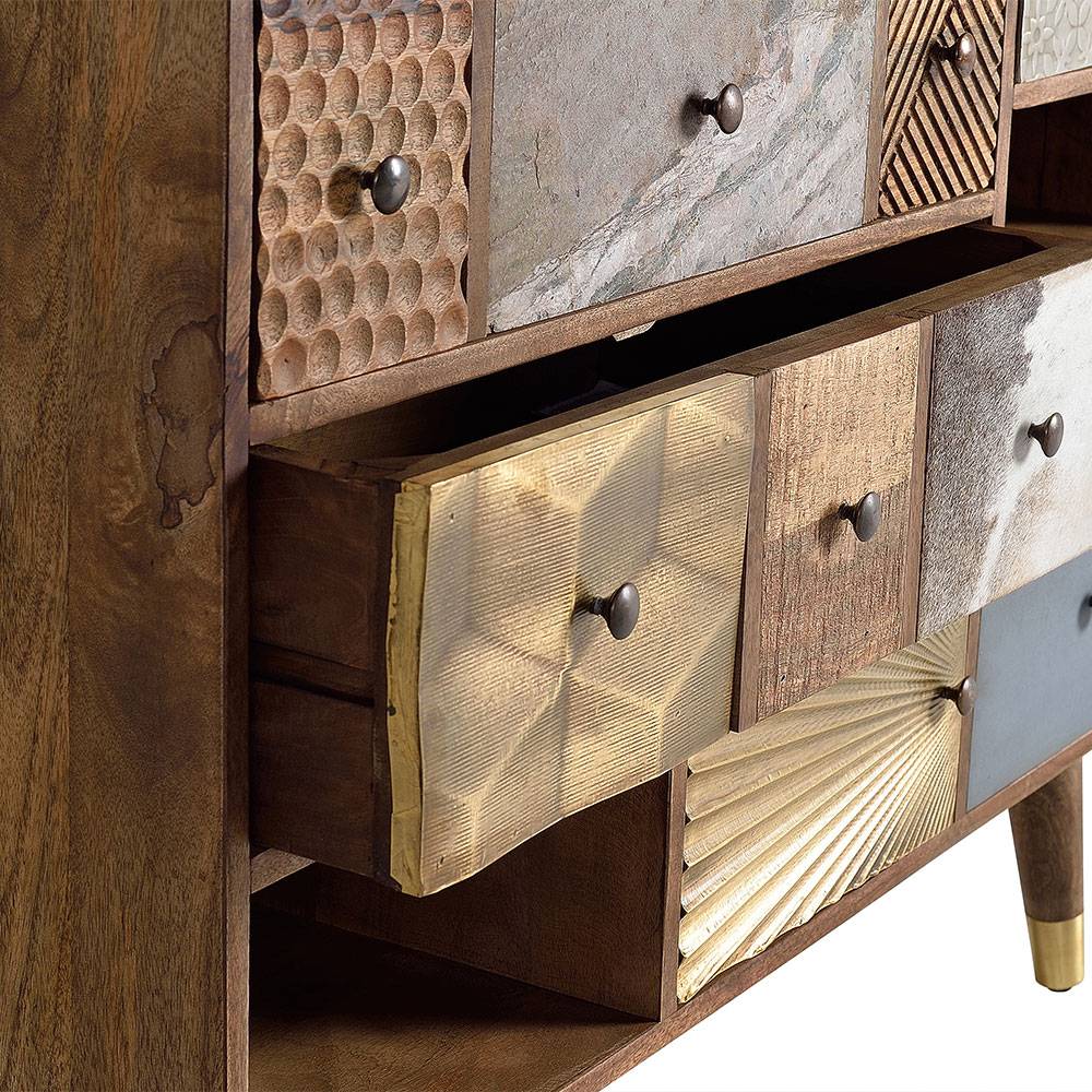 Design Sideboard mit fünf Schubladen - Fina