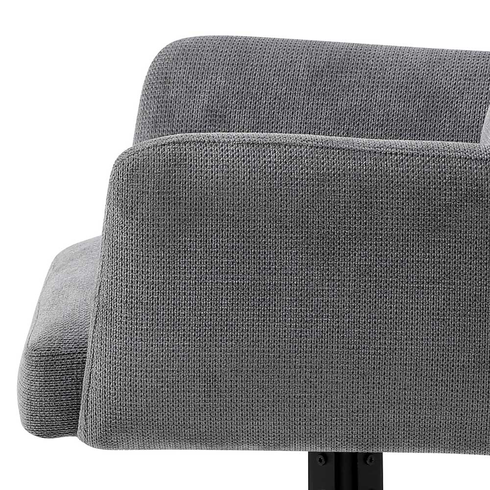 Design Tischsessel in Grau - drehbar - Portland S (2er Set)