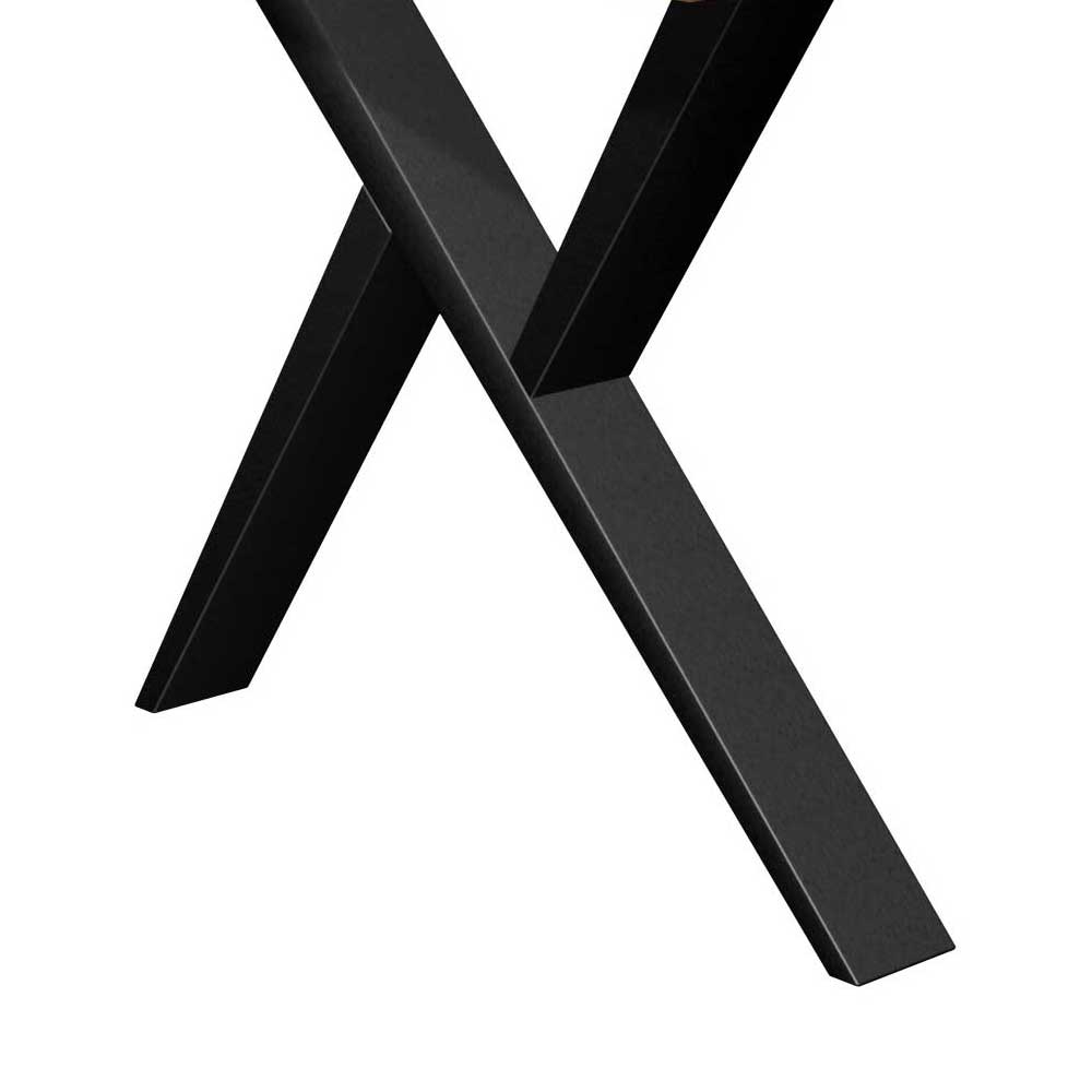 X-Fuß Esszimmertisch aus Eiche massiv - Trapper