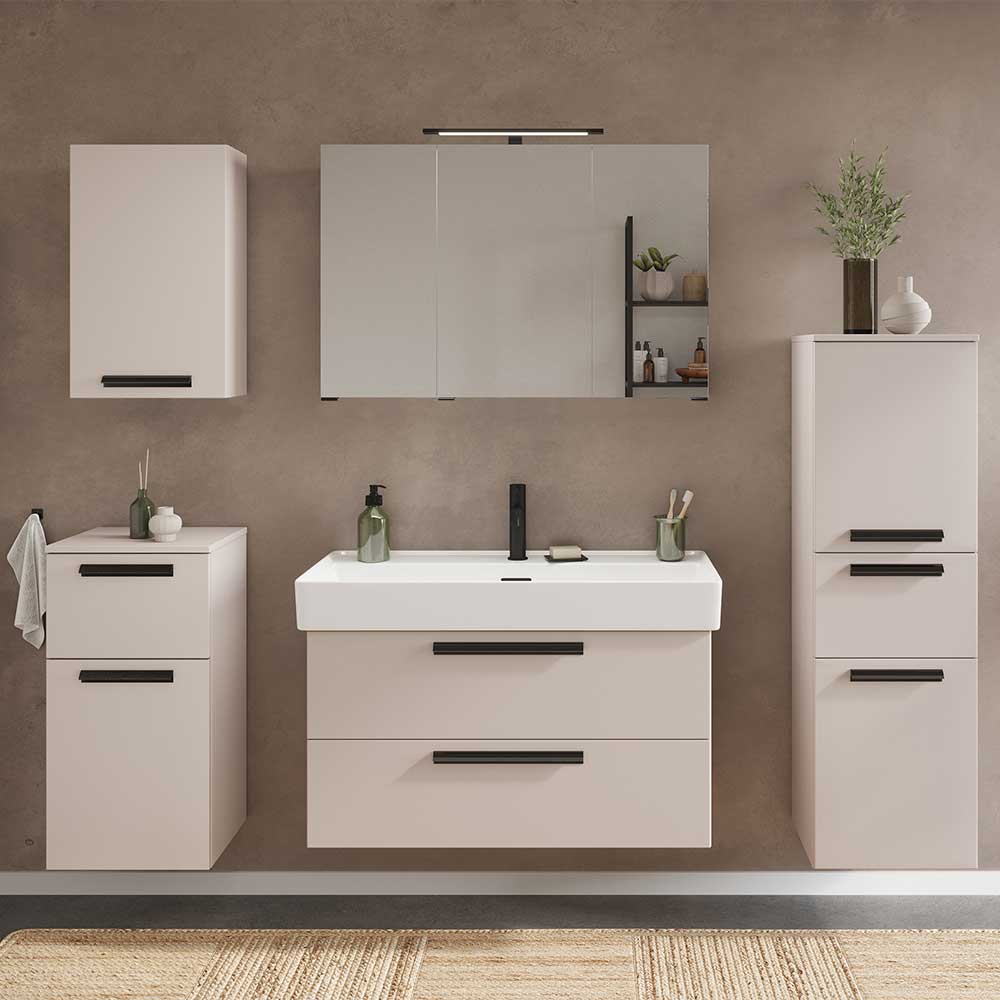 Badezimmer Oberschrank in Hellgrau - Adendras