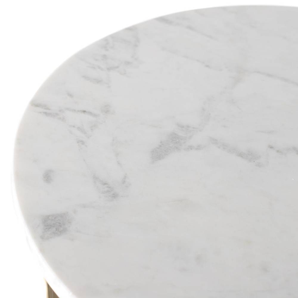 Design-Beistelltisch mit Marmorplatte - Facheto