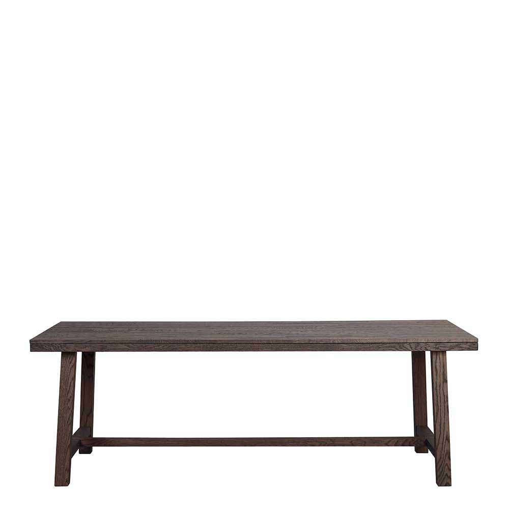Design Holztisch aus Eiche dunkel lackiert und gebürstet - Vedraza