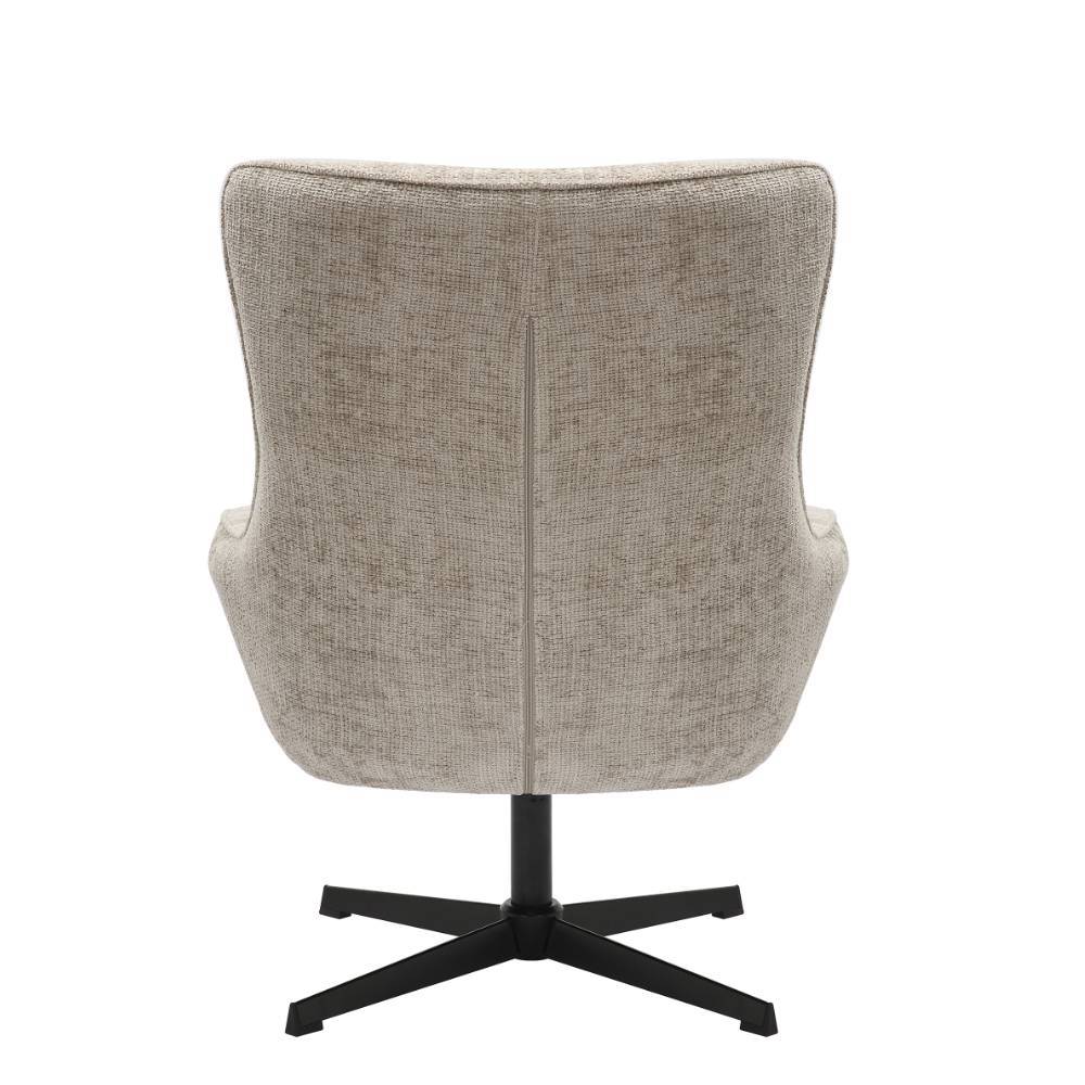 Wohnzimmer Drehsessel in Hellgrau Chenille - Badajoz