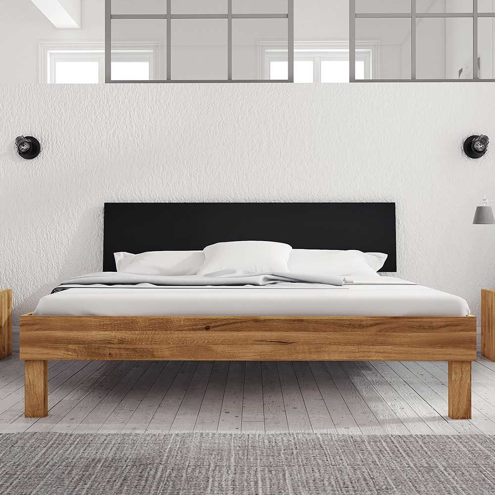 Wildeiche Bett mit 190cm Länge - Olbysca