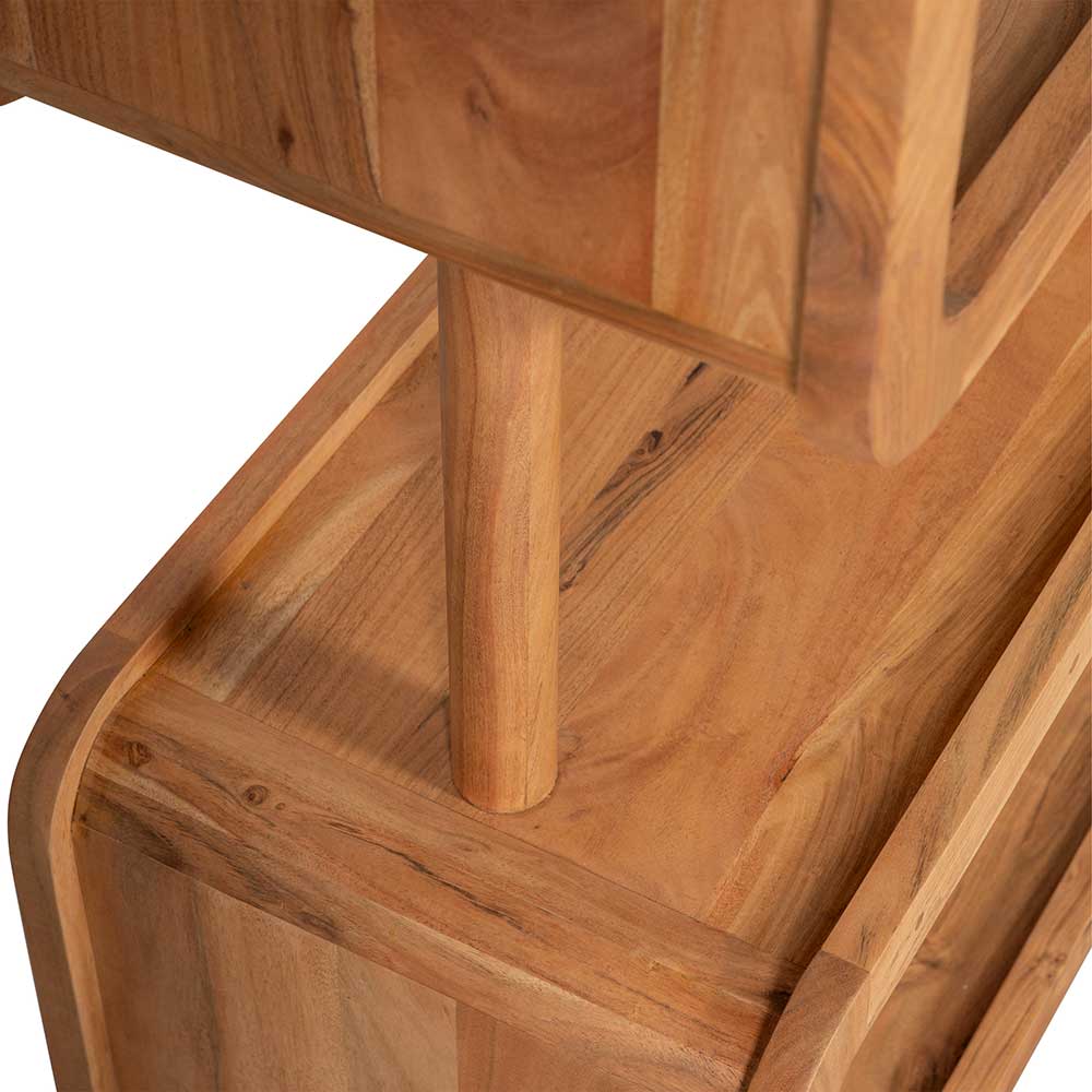 Design Holzregal aus Akazie Massivholz - Selrito
