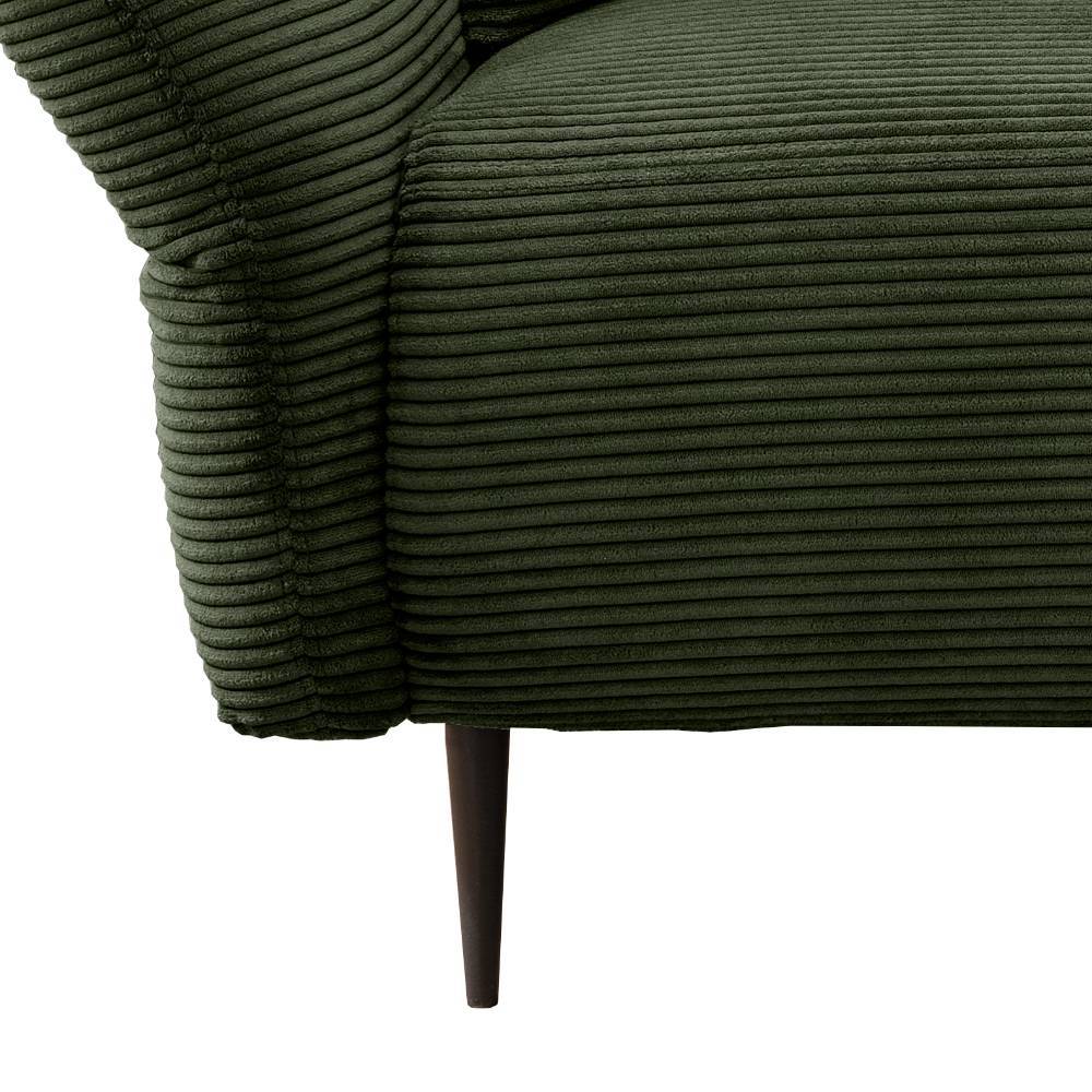 Cord Couch in Dunkelgrün - Devan