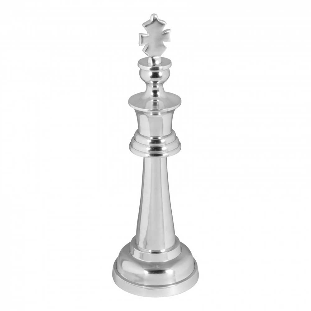 Wohndekoration Schachfigur König aus Aluminium - Giorgio