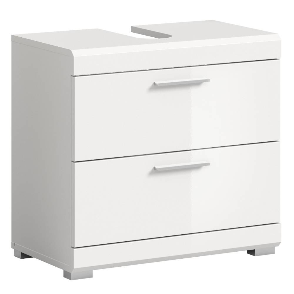 Waschbeckenschrank & Spiegel in Weiß - Henriette (zweiteilig)