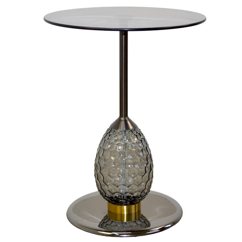 Design-Beistelltisch mit getönter Glasplatte - Dream