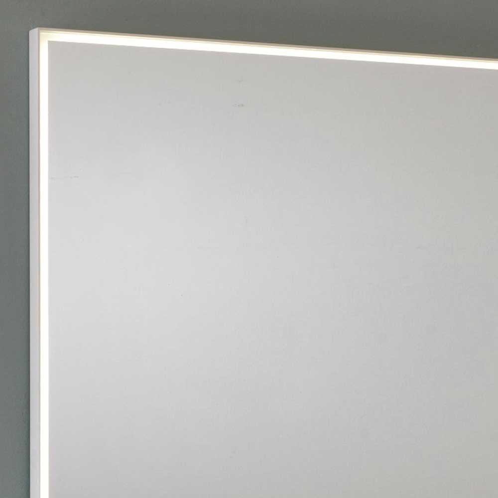 100x80x5 Licht Wandspiegel mit Metallrahmen - Luenza