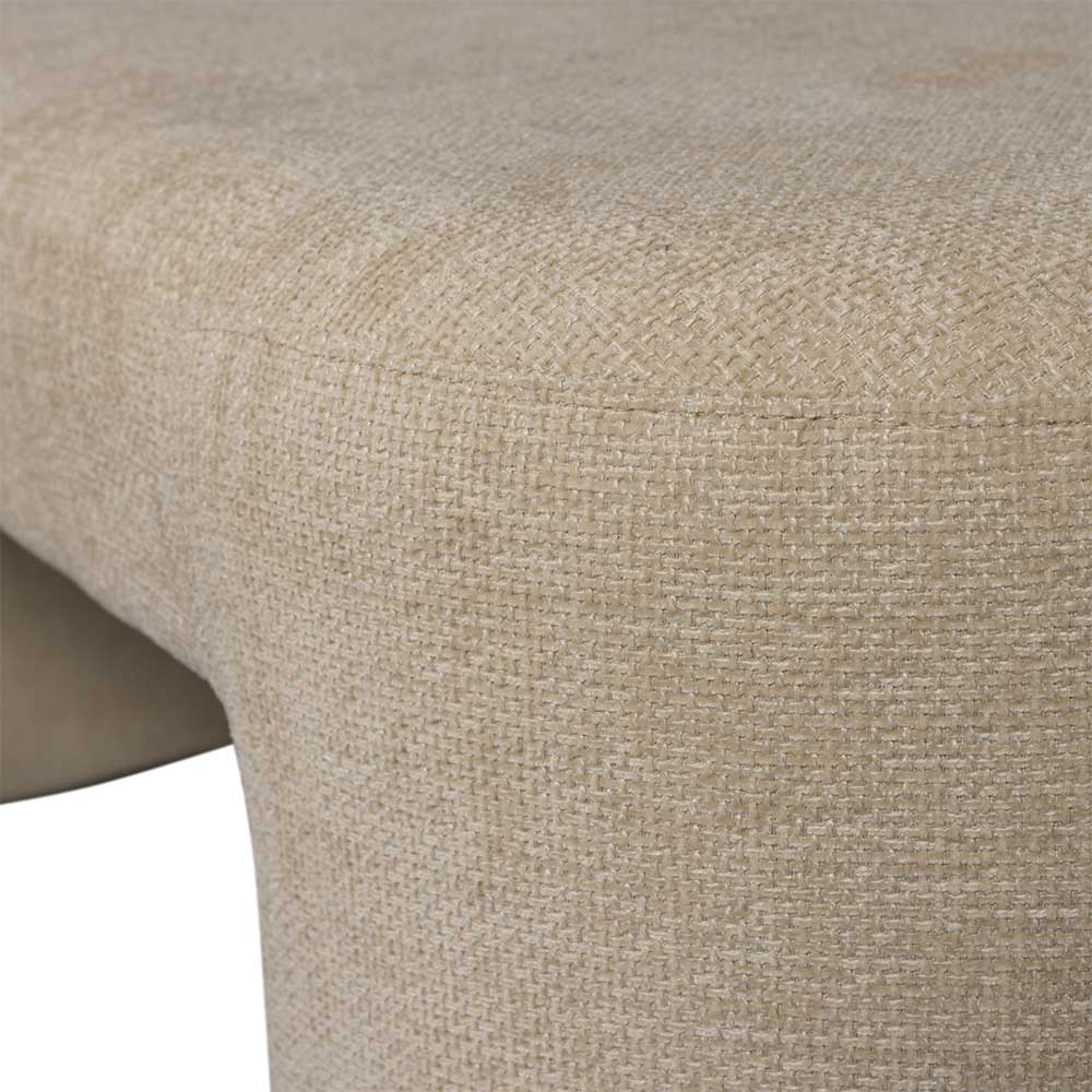 Design Polsterbank in Beige Chenille - Settings