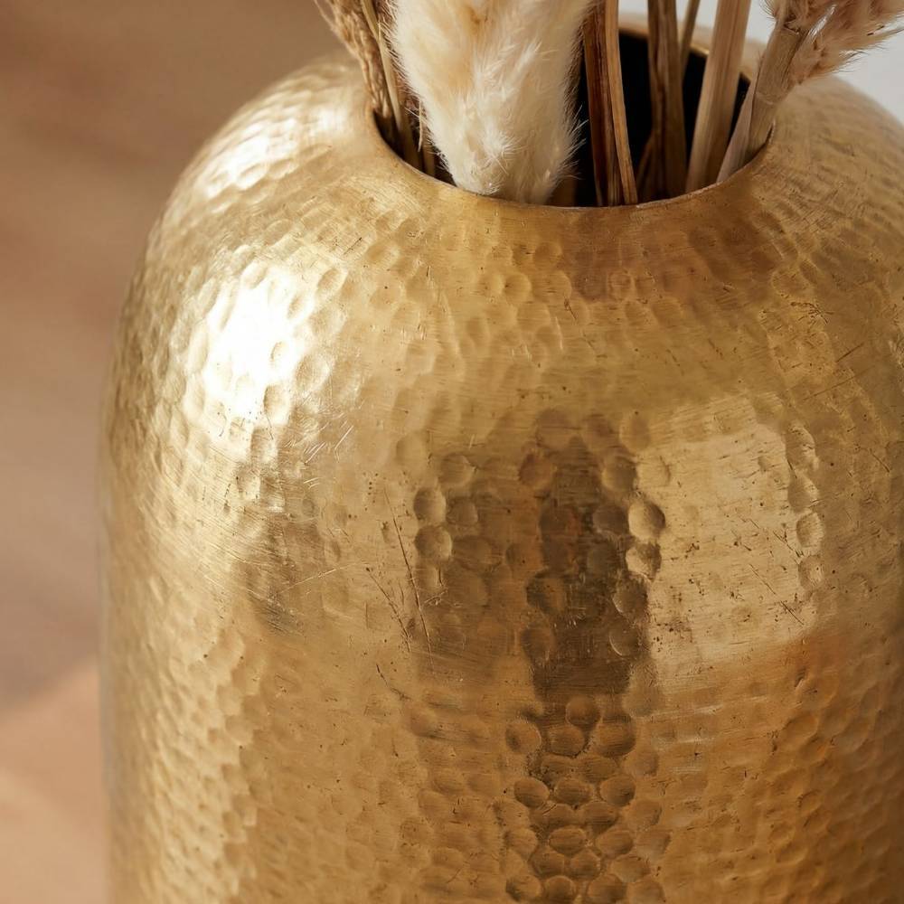 Aluminium-Vase in Goldfarben - Islando