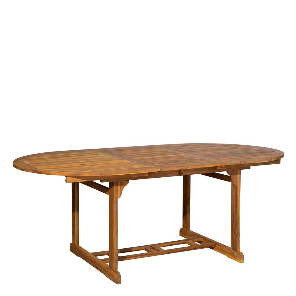 Ovaler Gartentisch aus Akazie - Priemwa