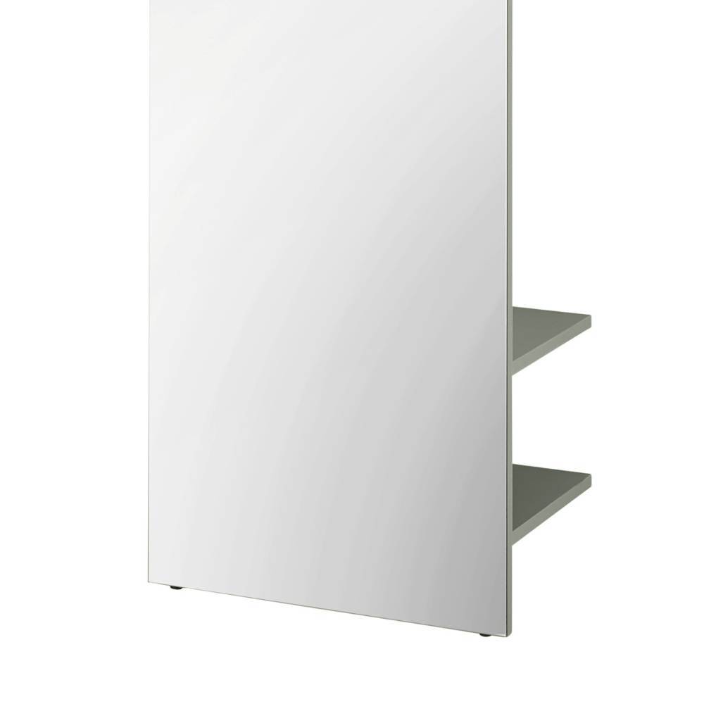 Garderobe mit Spiegelfront in Graugrün - Socotta