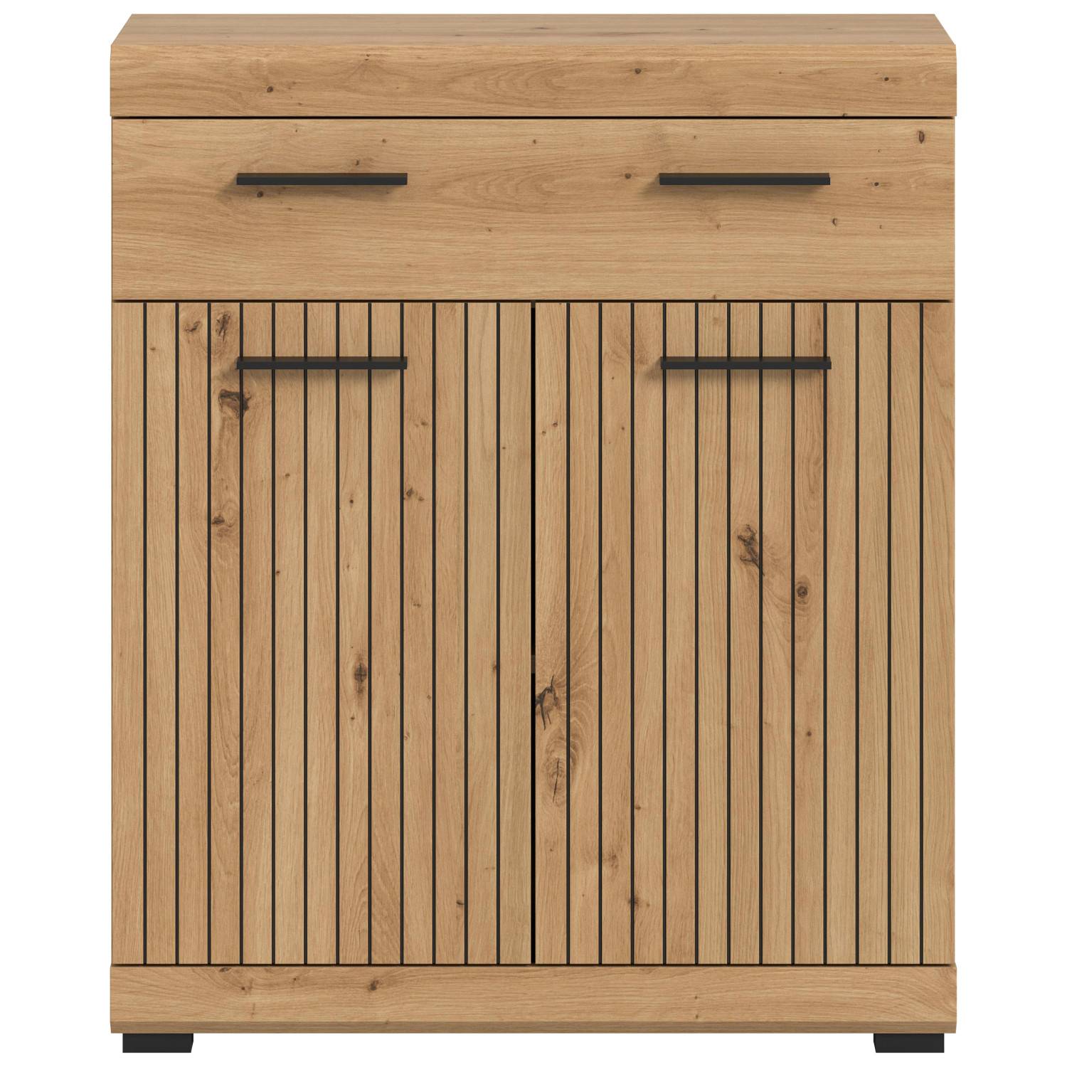 Wohnzimmer Schrank mit vertikaler Lattenstruktur - Lasewood
