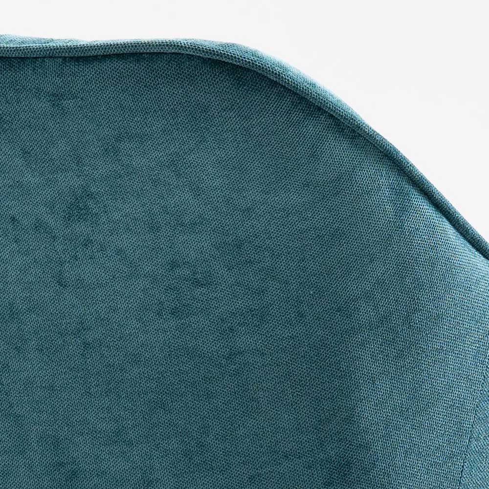 Blaue Stoffstühle mit Armlehnen - Swington (2er Set)
