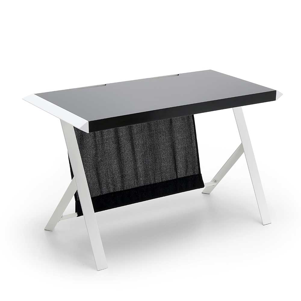 Kompakter Schreibtisch in Schwarz und Weiß - Tulcea