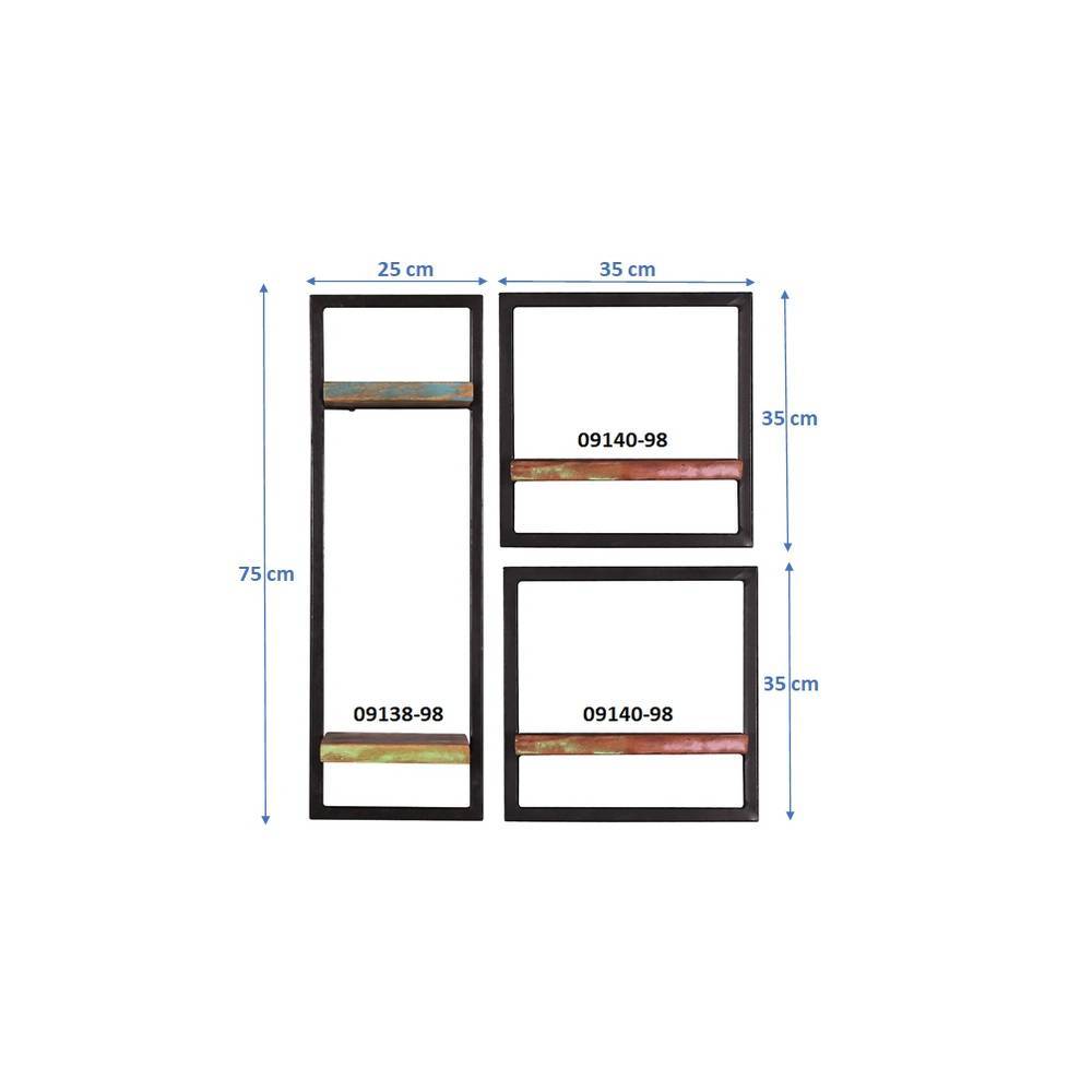 Wandboard-Trio im Shabby Chic Design - Rouven (dreiteilig)