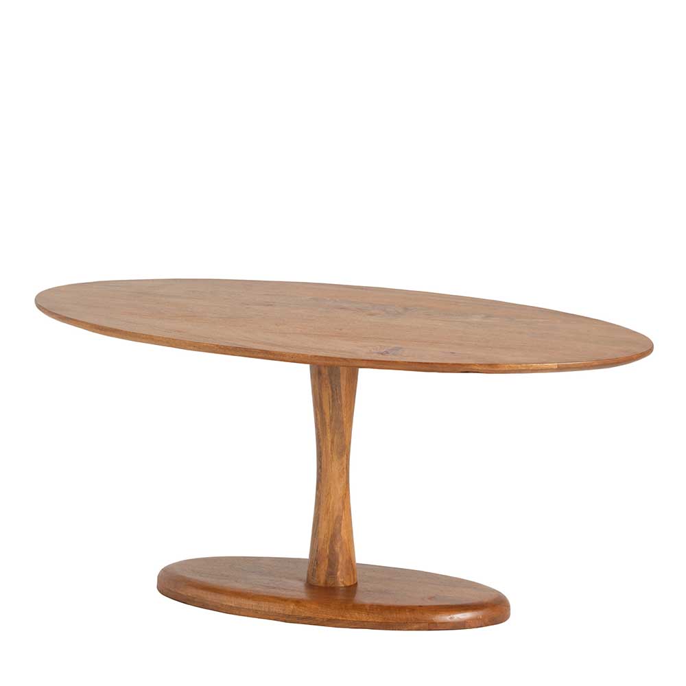 Ovaler Holztisch mit Säulengestell - Odrato