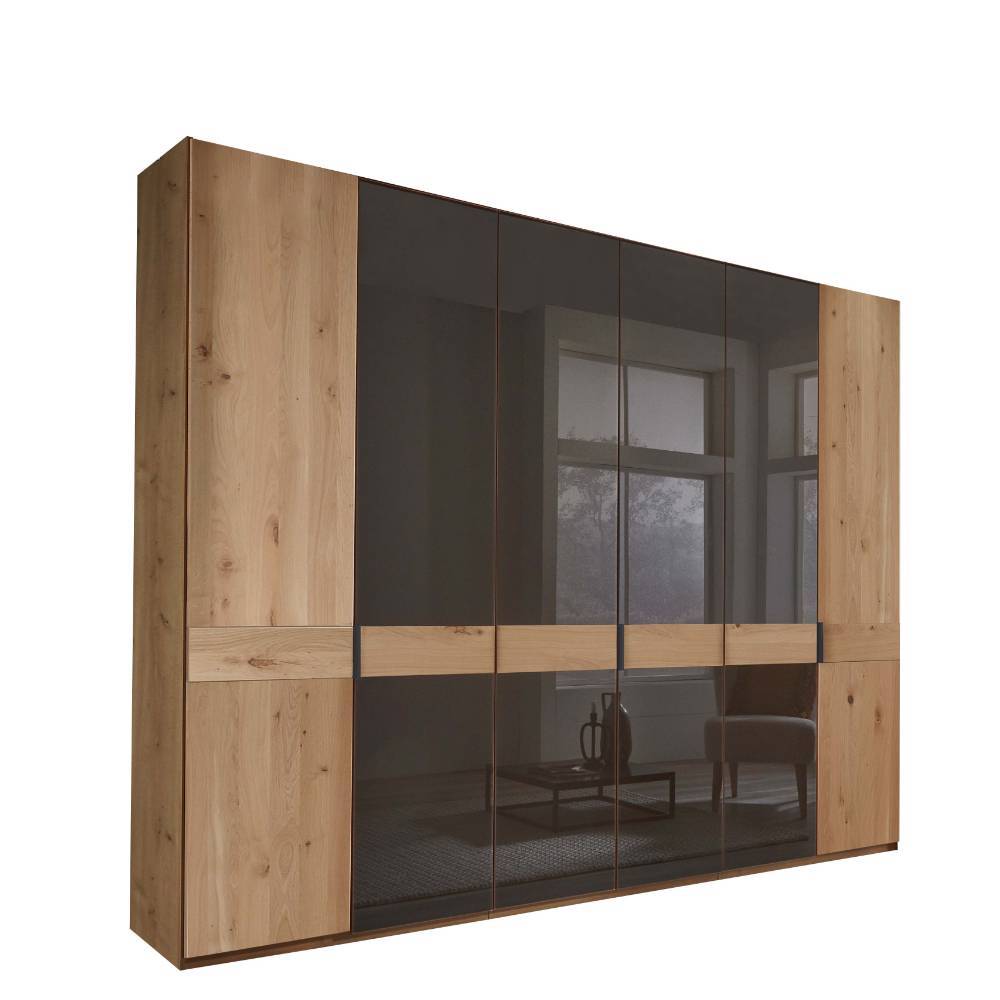 6-türiger Schlafzimmerschrank mit Glas - Vutonia