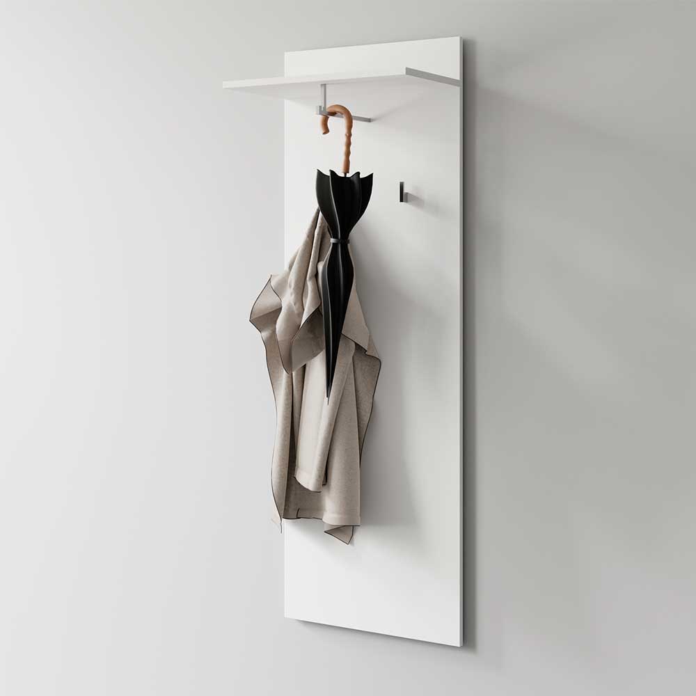 Garderobe Wandpaneel in Weiß - Vatros