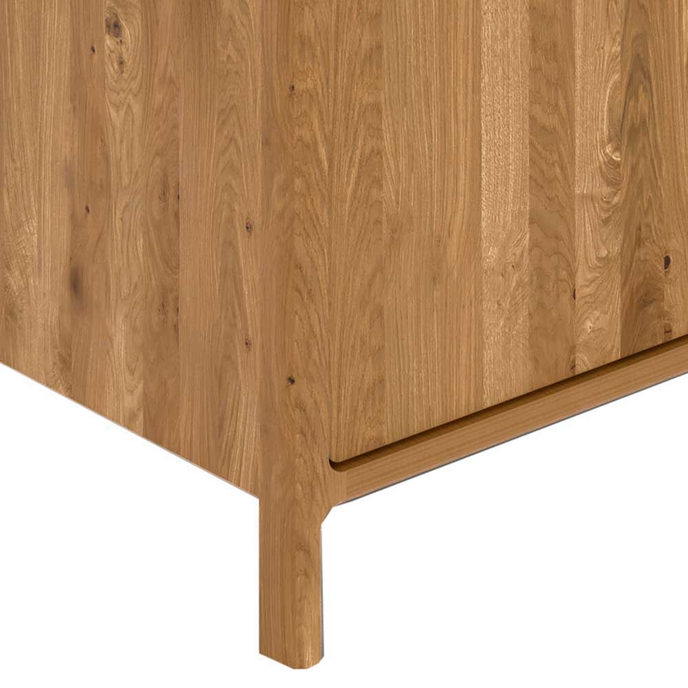 Wildeiche Sideboard mit drei Schubladen und Tür - Laida