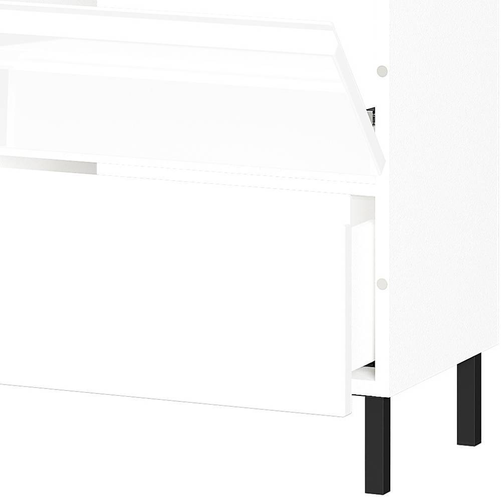 80 cm Waschbeckenschrank in Weiß Hochglanz - Loeesa