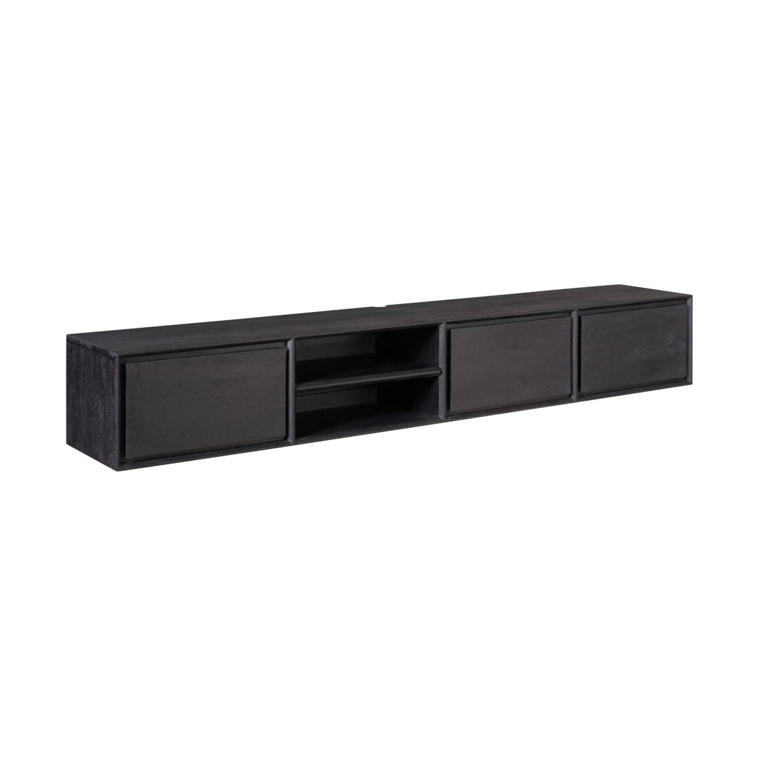Schwarzes TV Board wandhängend - Rondra II