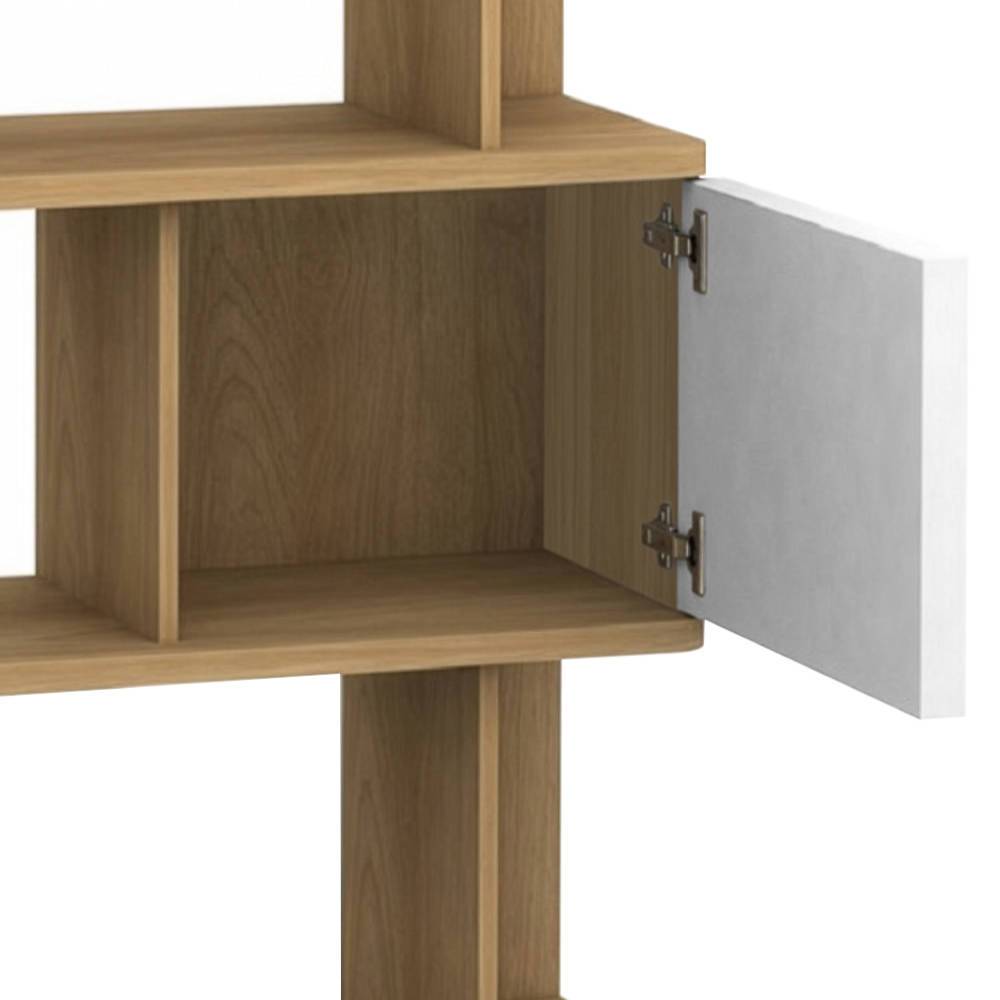 Design Scandi Standregal mit 3 Türen - Jendren I