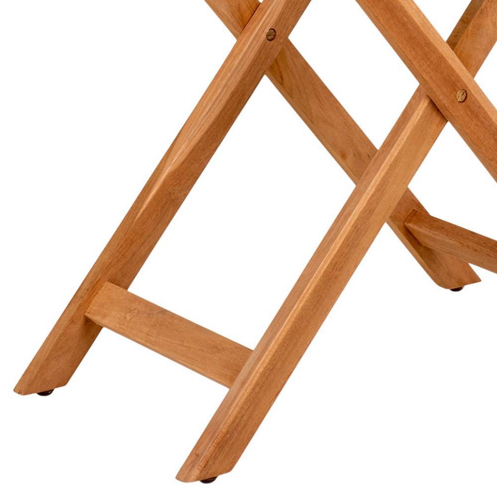 Tablett Tisch aus Teak Massivholz - Muldivian