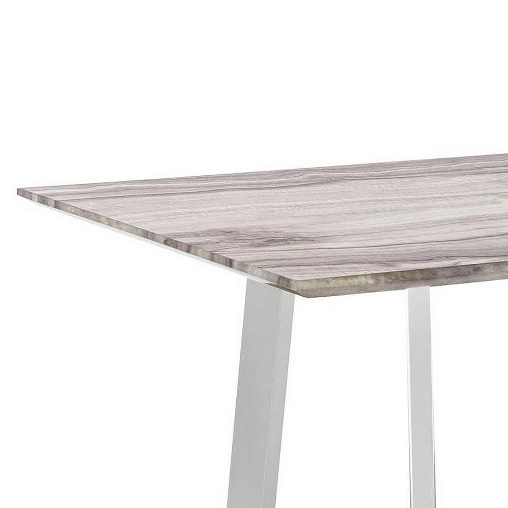 Esszimmer Tisch in Hochglanz Marmor Optik - Jaglyn