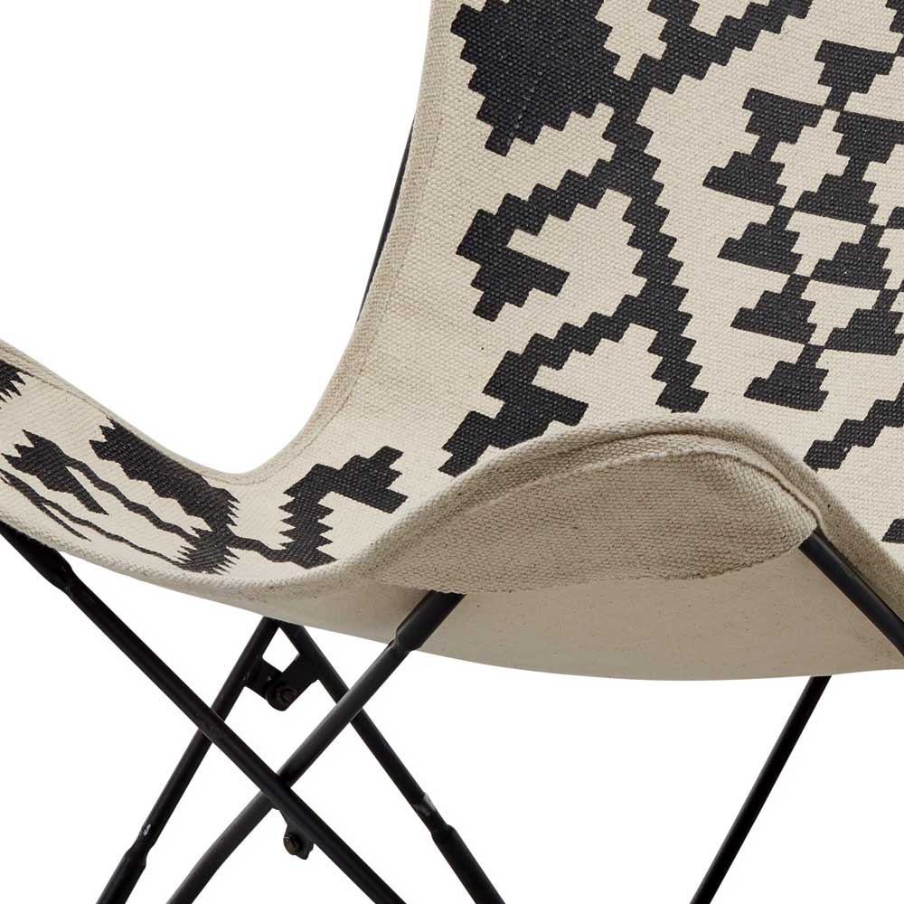 Schmetterlingsstuhl Lounge Stuhl im Ethno Style - Lorkin