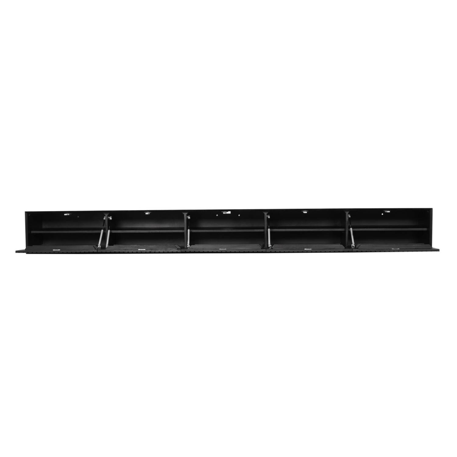 Offenes TV-Rack mit fünf Staufächern und Gasdruckfedern für Multimedia-Geräte – Jusitc