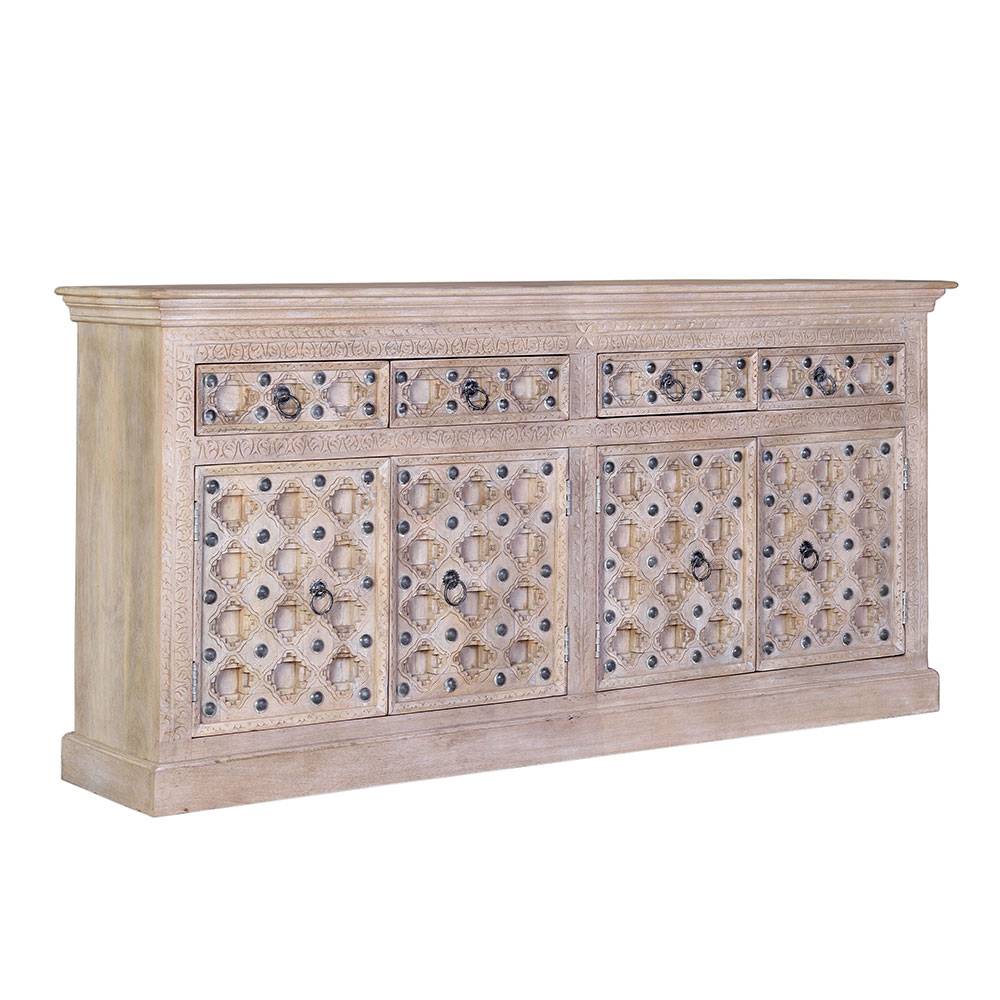 Vintage Design Sideboard in White Wash - Uladan