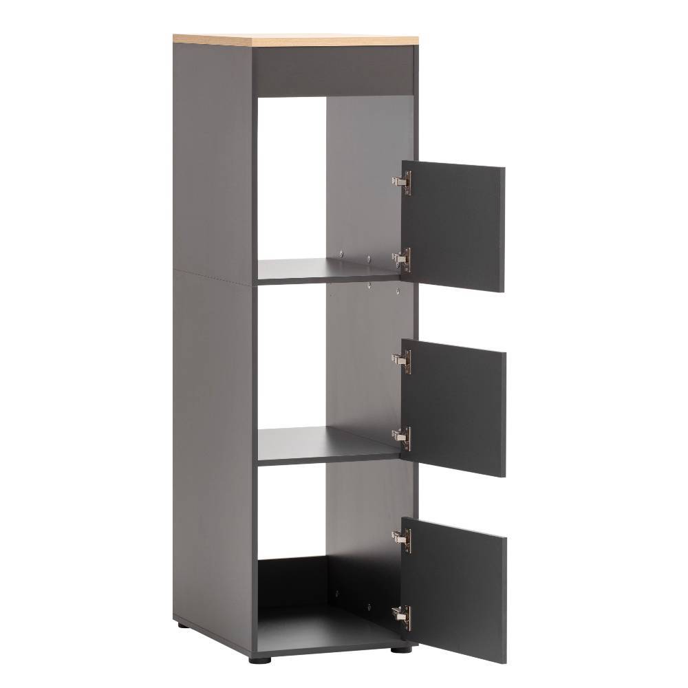 Wäschesammler Schrank in Anthrazit - Masicuri