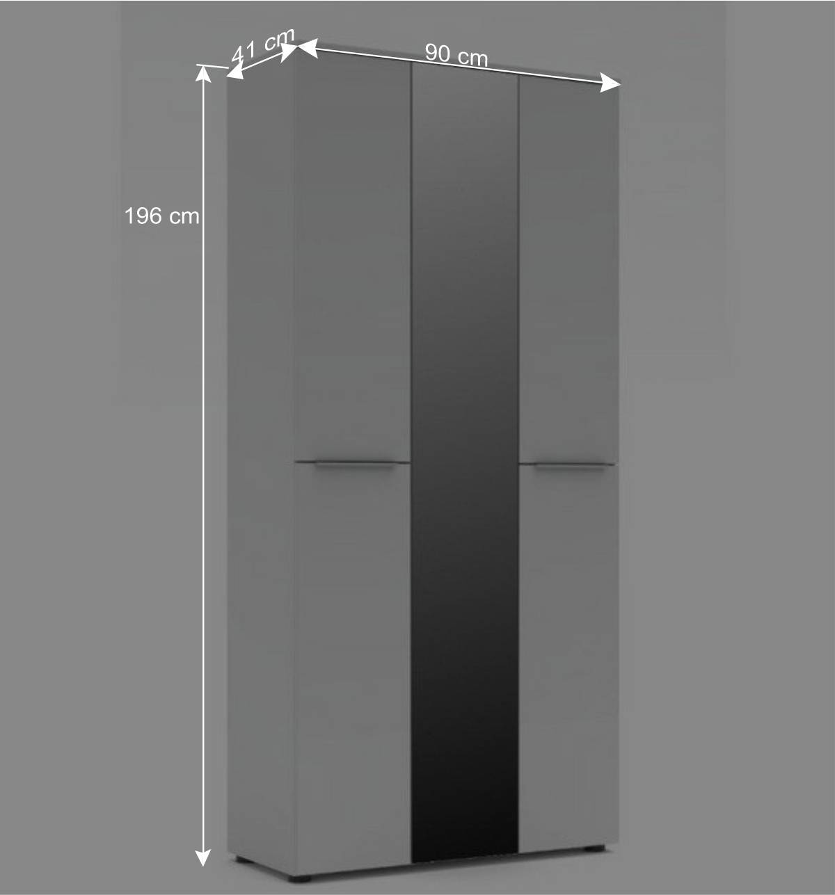 Großer Schuhschrank in Weiß - Romina