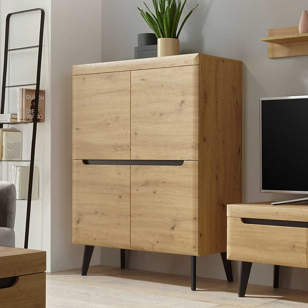 107x134x40 Skandi Highboard 4-türig - Olcian