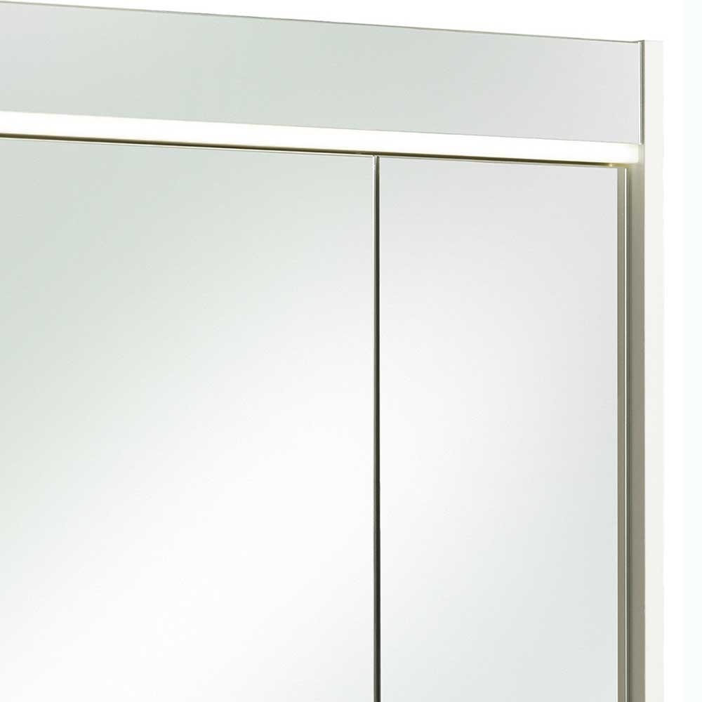 Weißes Bad-Waschtisch Set 60 cm breit - Yennja (zweiteilig)
